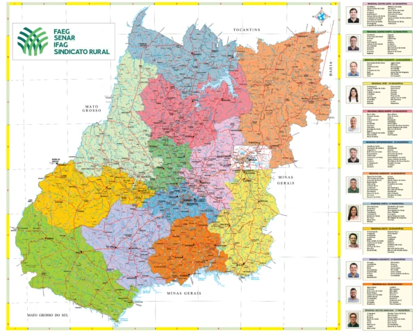 mapa das regionais